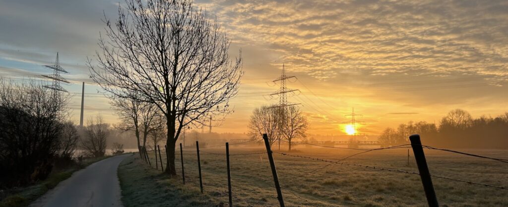 Sonnenaufgang im Ruhrtal